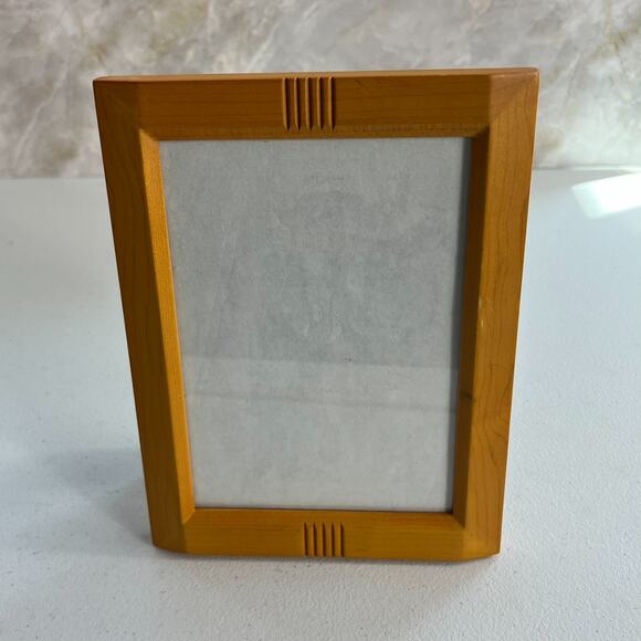 Solid Wood Picture Frame Carved Natural Light Pale Fits 5 X 7 Photo - Picture 6 of 12